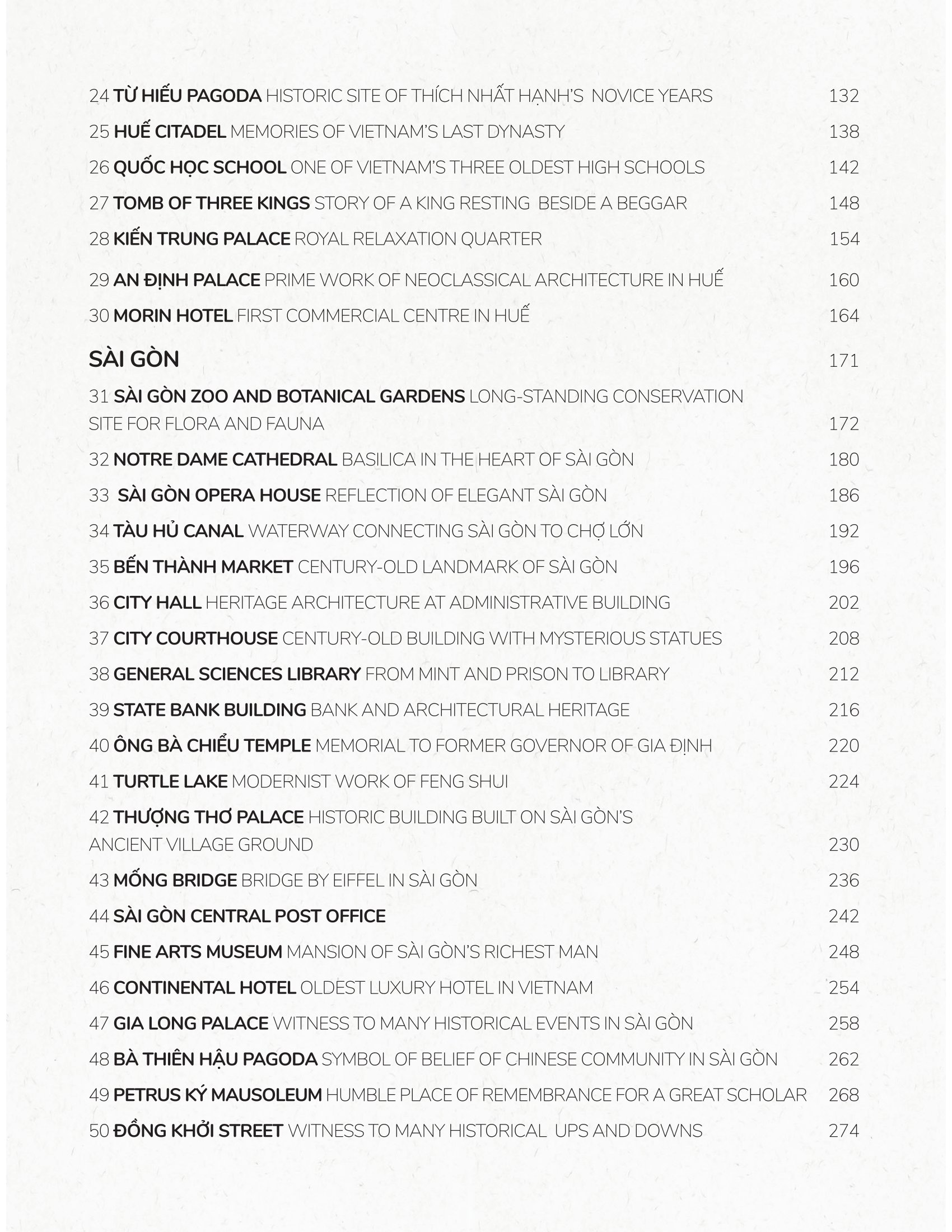 50 Spaces Hà Nội-Huế-Sài Gòn