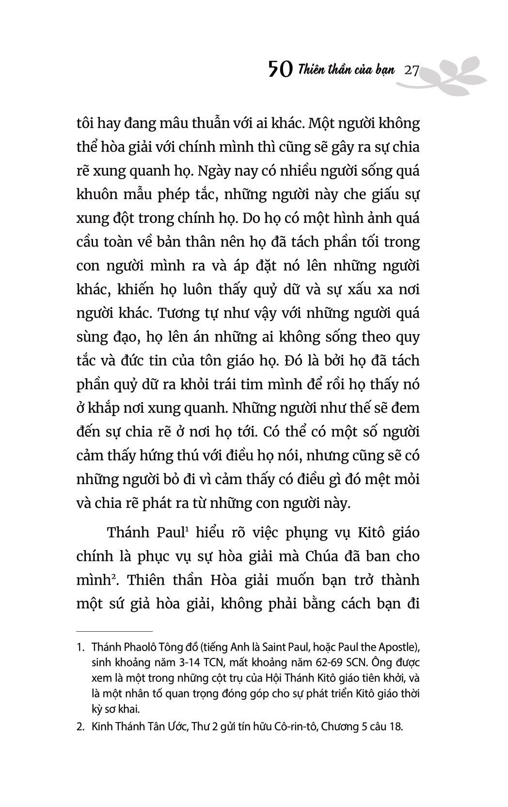 50 thiên thần của bạn - giải phóng bản thân khỏi buồn phiền và cô đơn (tái bản 2023)