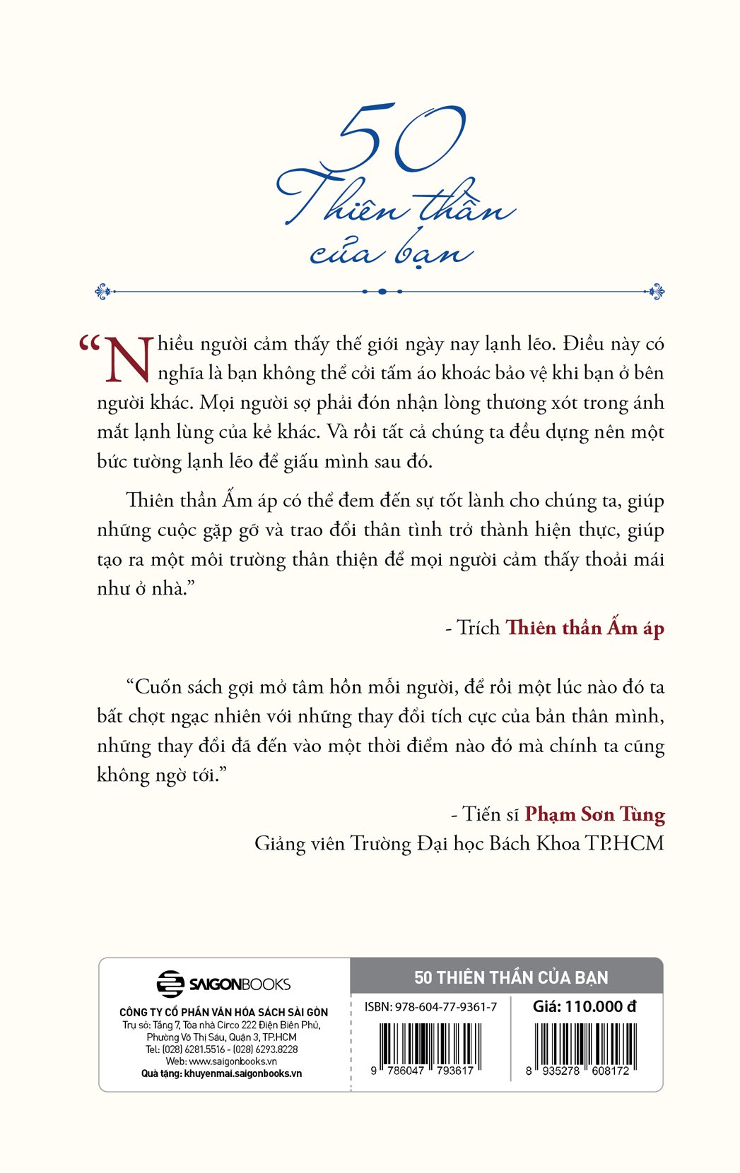 50 thiên thần của bạn - giải phóng bản thân khỏi buồn phiền và cô đơn (tái bản 2023)