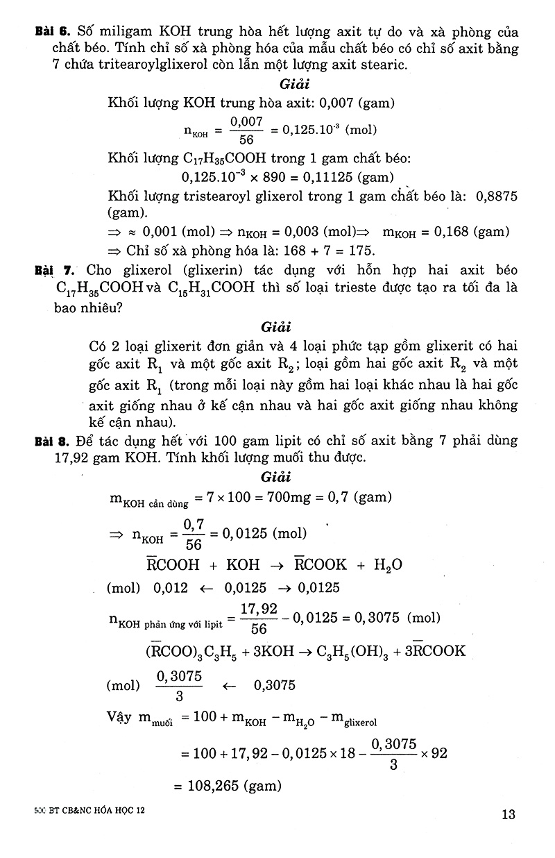 500 bài tập cơ bản và nâng cao hóa học 12