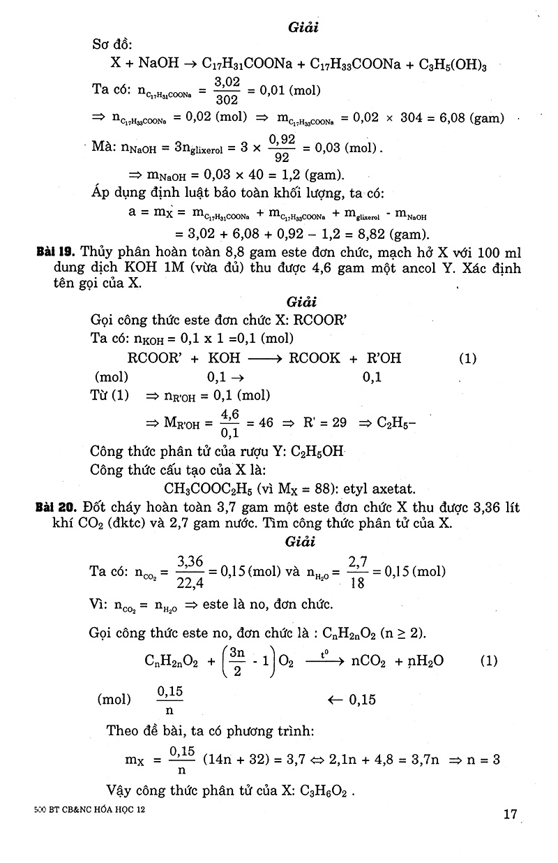500 bài tập cơ bản và nâng cao hóa học 12