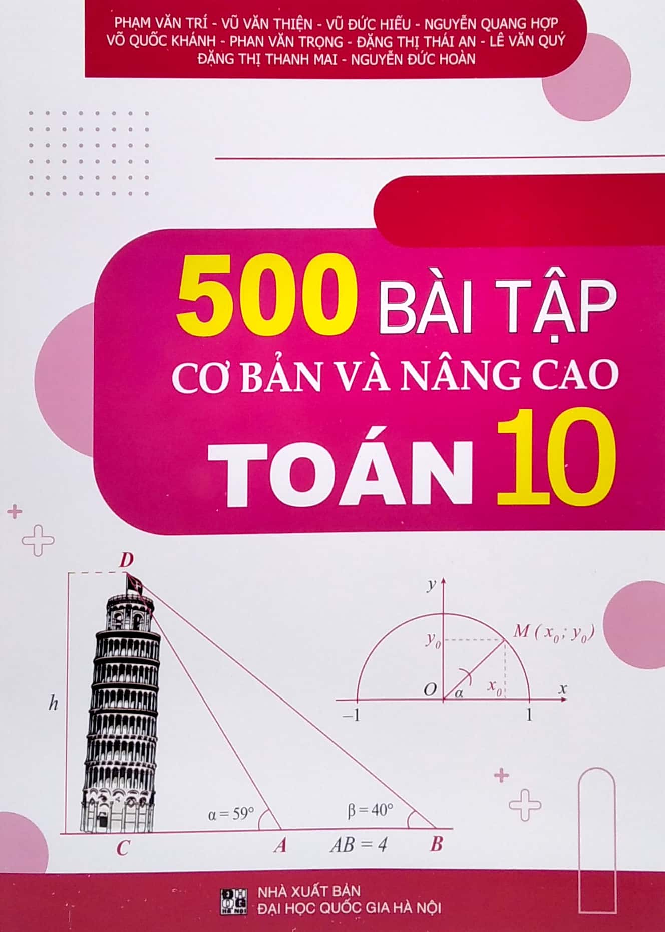 500 bài tập cơ bản và nâng cao toán 10