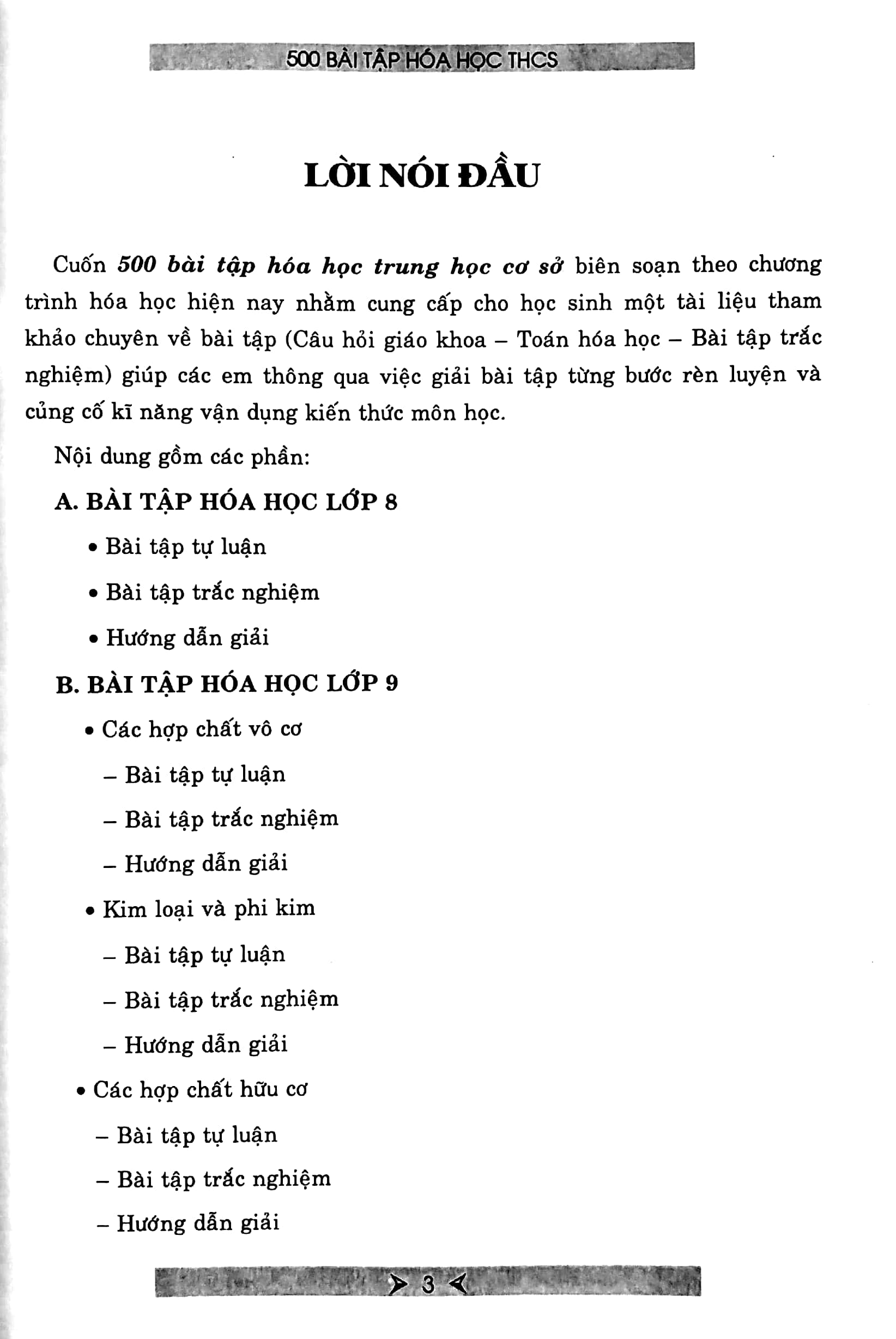 500 bài tập hóa học trung học cơ sở