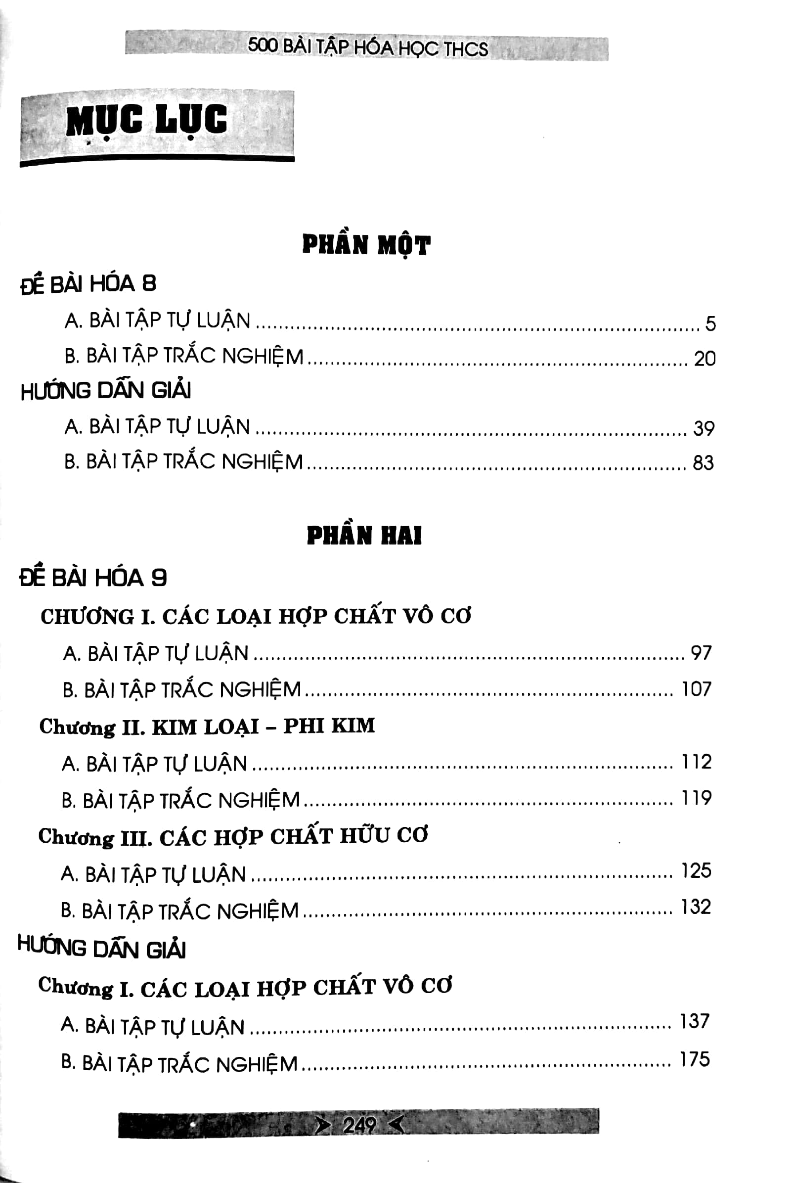 500 bài tập hóa học trung học cơ sở