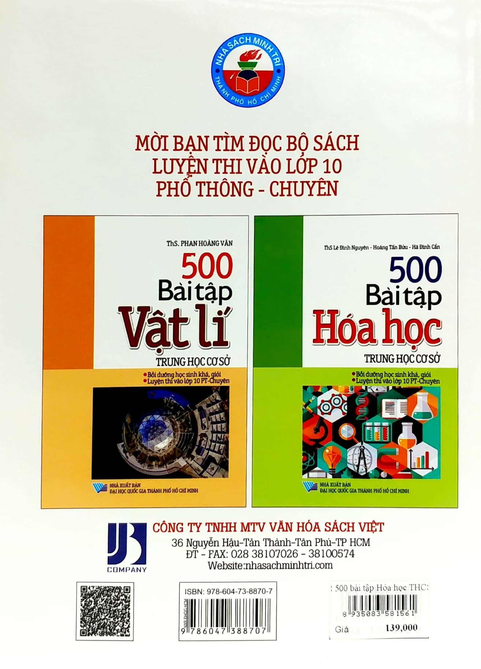 500 bài tập hóa học trung học cơ sở