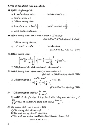 500 bài toán chọn lọc 11 (dùng chung cho các bộ sgk hiện hành)