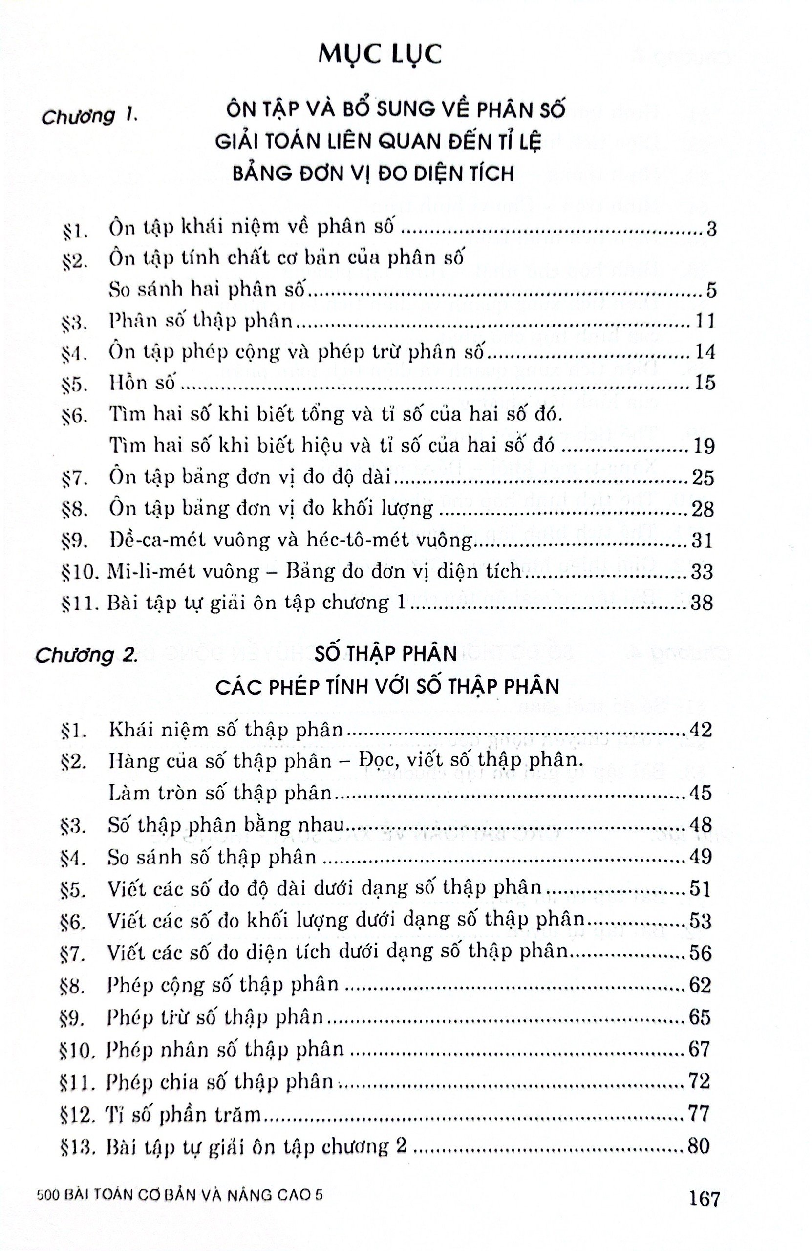 500 bài toán cơ bản và nâng cao 5 (theo chương trình gdpt mới)
