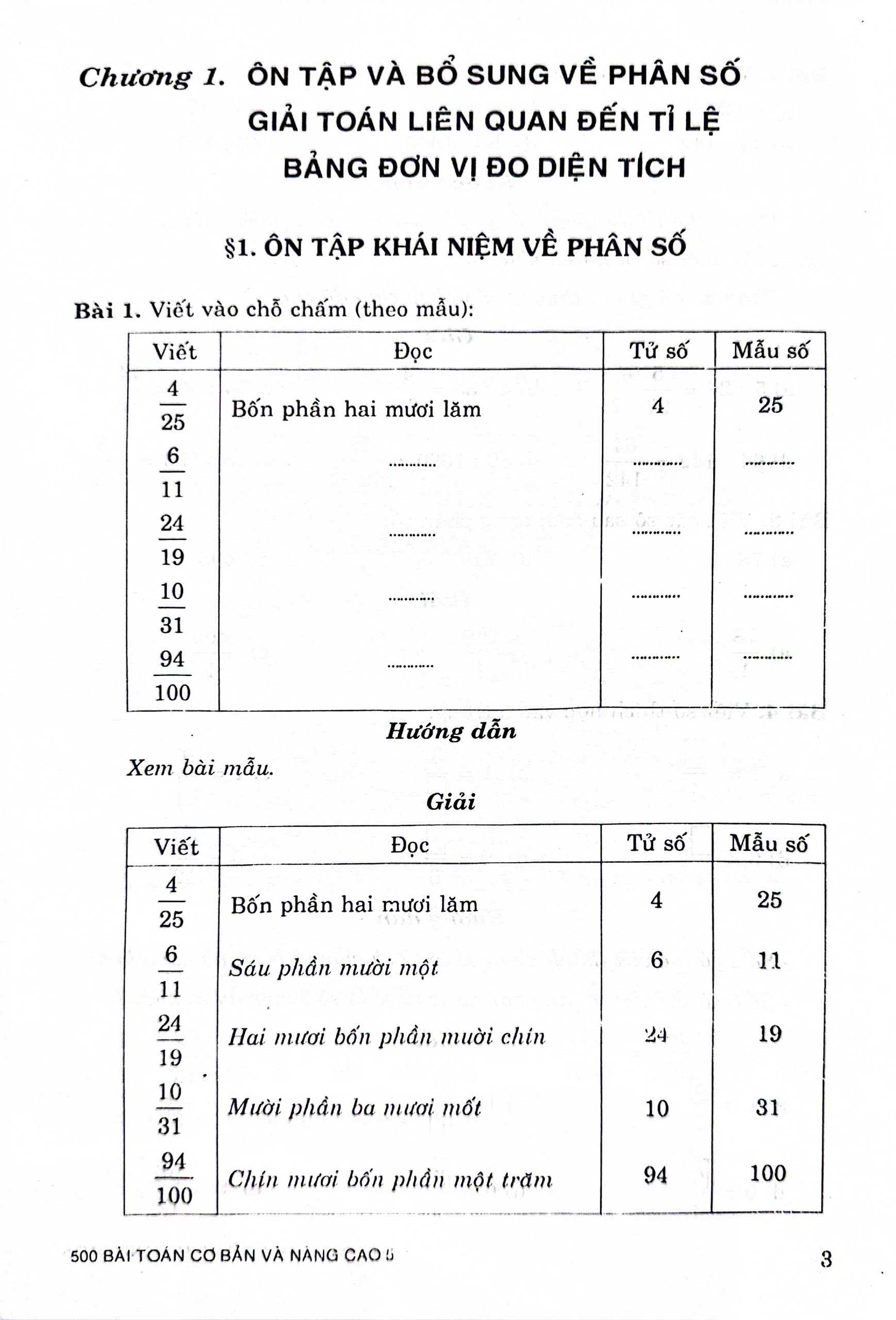 500 bài toán cơ bản và nâng cao 5 (theo chương trình gdpt mới)