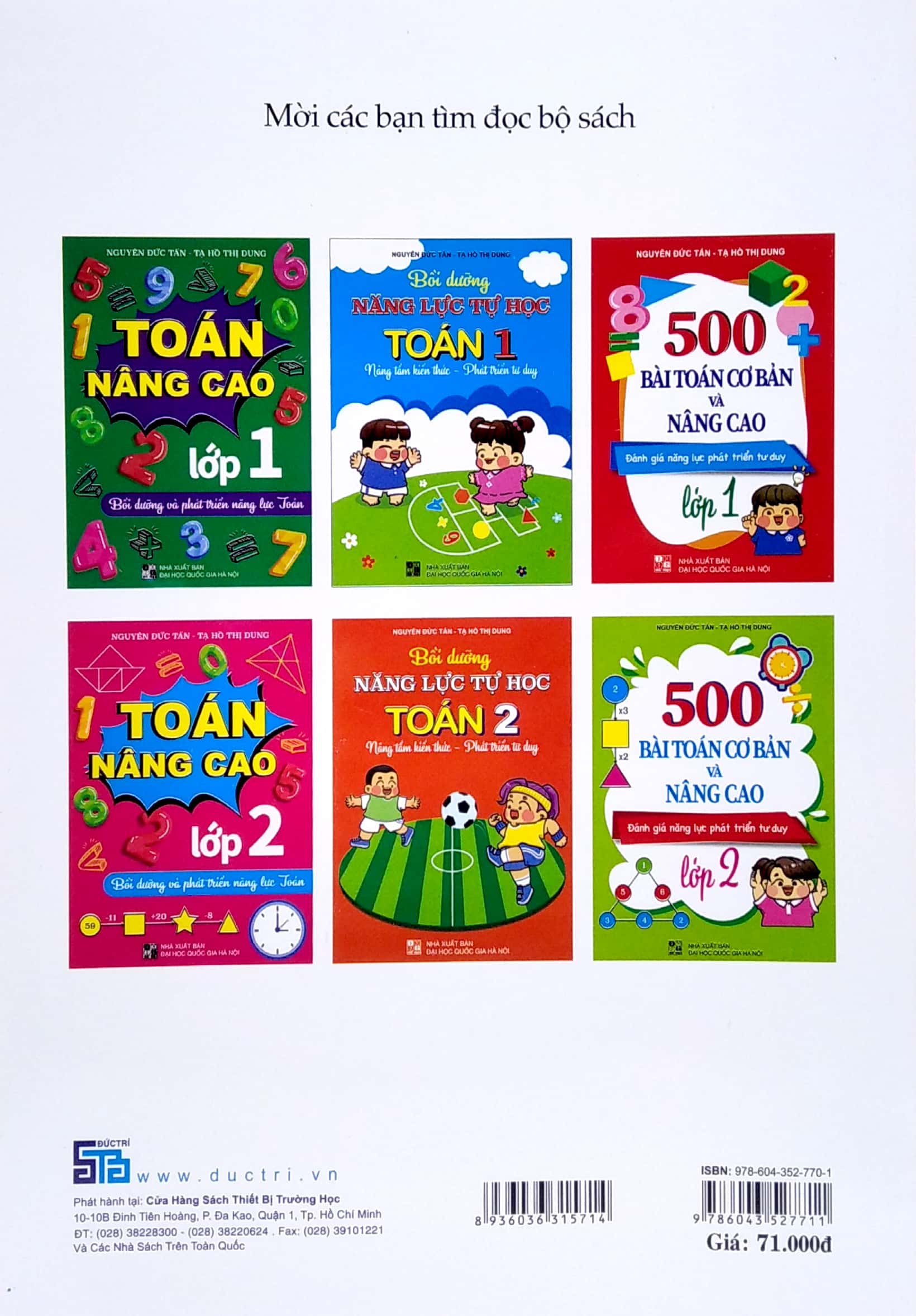 500 bài toán cơ bản và nâng cao lớp 1 - đánh giá năng lực phát triển tư duy