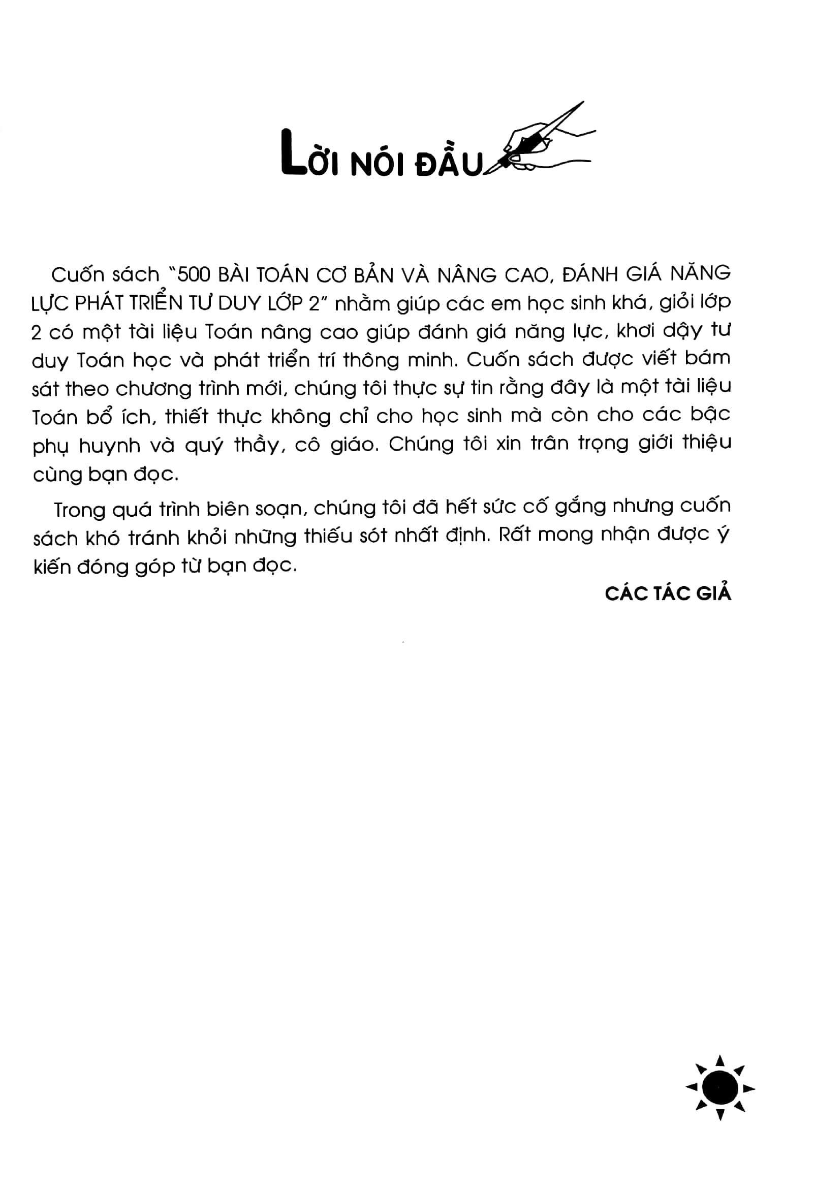 500 bài toán cơ bản và nâng cao lớp 2 (đánh giá năng lực phát triển tư duy)