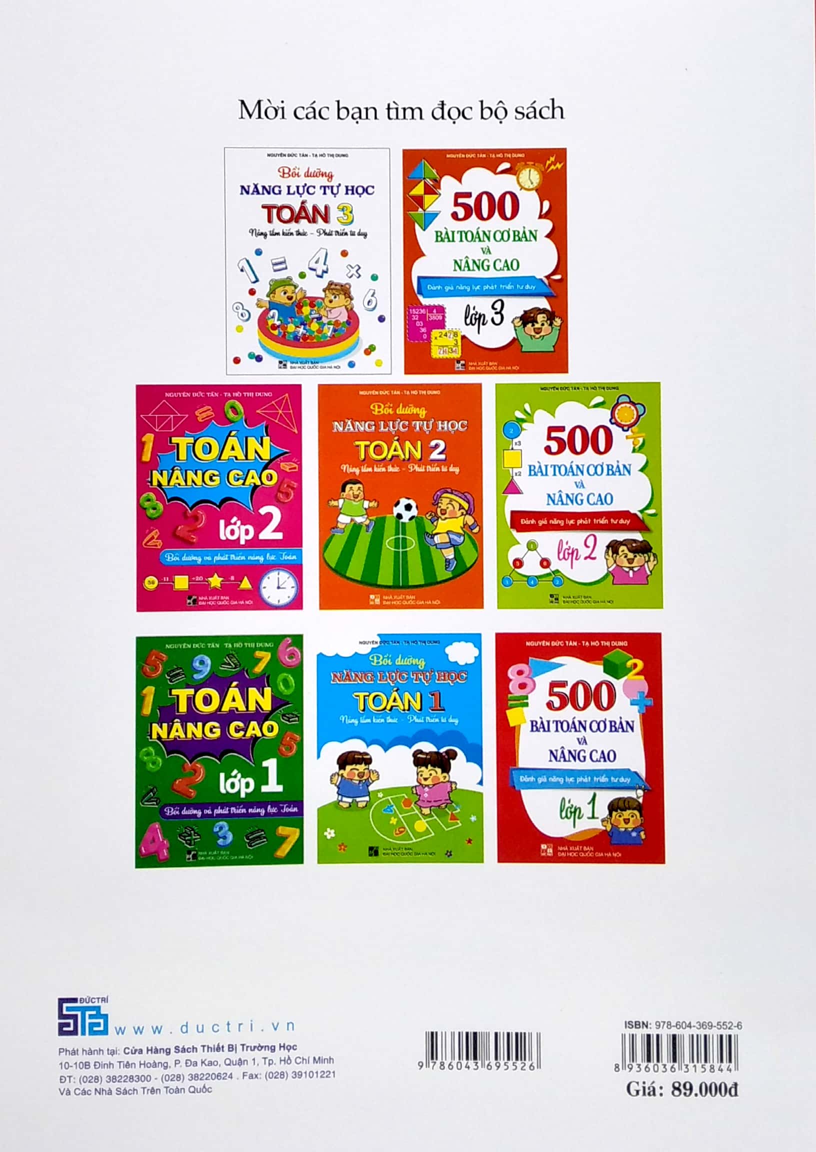 500 bài toán cơ bản và nâng cao lớp 3 (đánh giá năng lực phát triển tư duy)