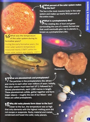 500 questions and answers planets