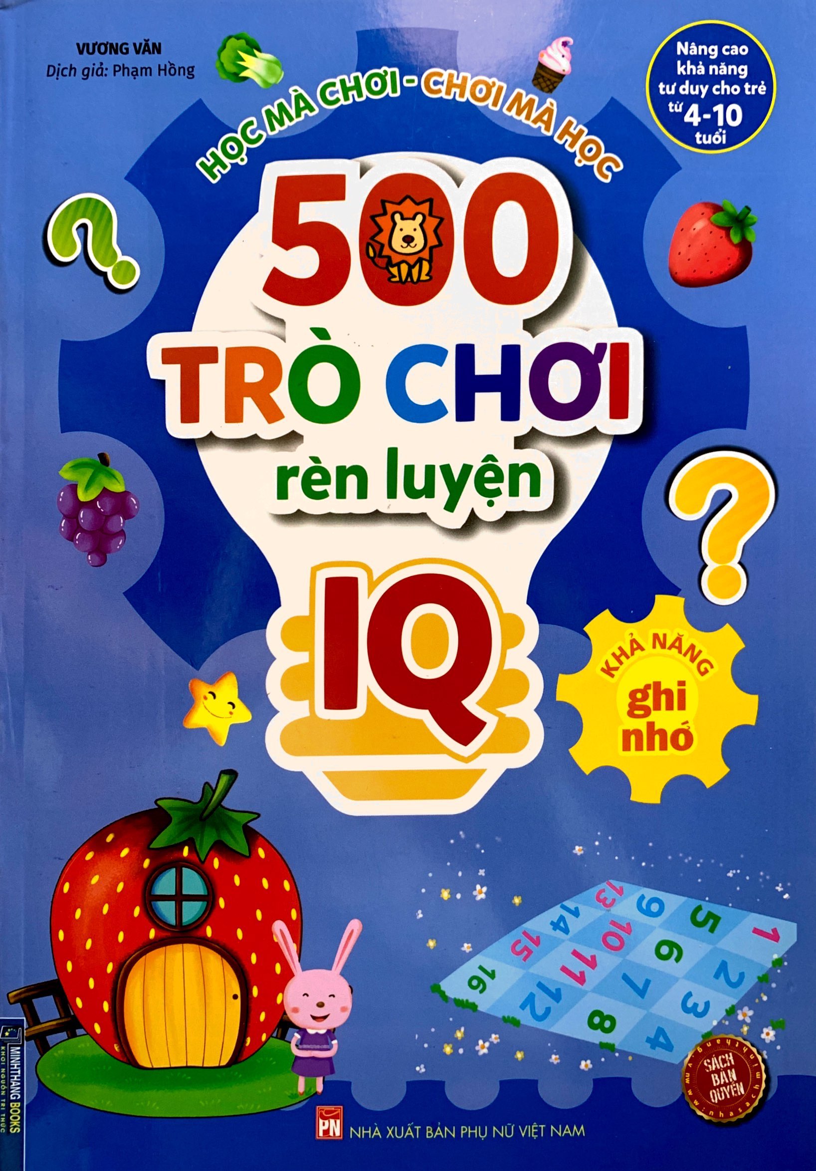 500 trò chơi rèn luyện iq (4-10 tuổi) - khả năng ghi nhớ