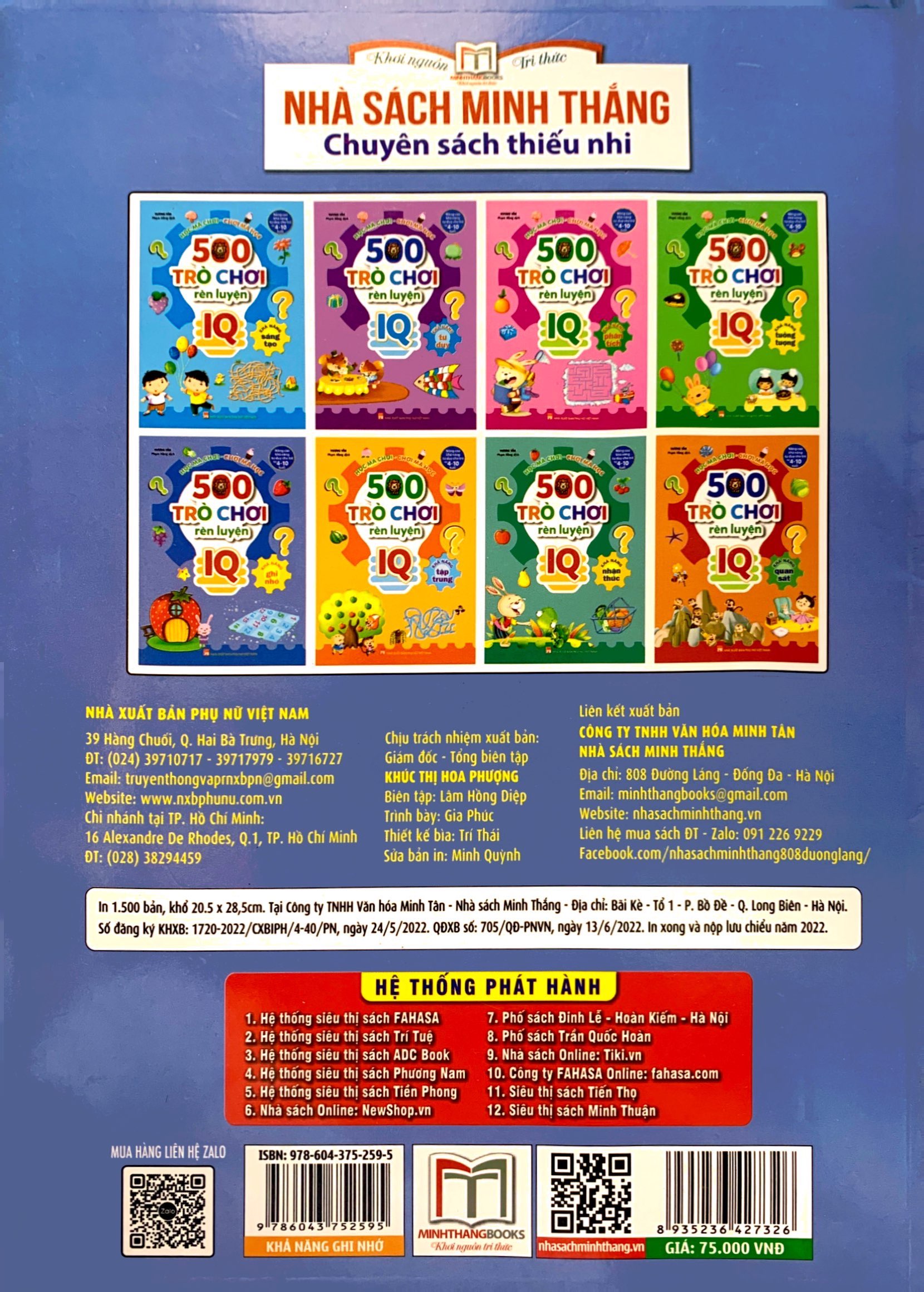 500 trò chơi rèn luyện iq (4-10 tuổi) - khả năng ghi nhớ