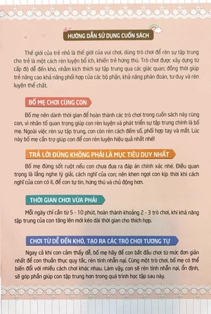 500 trò chơi rèn luyện iq (4-10 tuổi) - khả năng tập trung