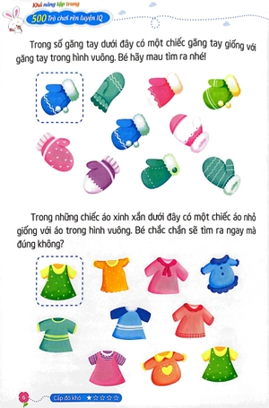 500 trò chơi rèn luyện iq (4-10 tuổi) - khả năng tập trung