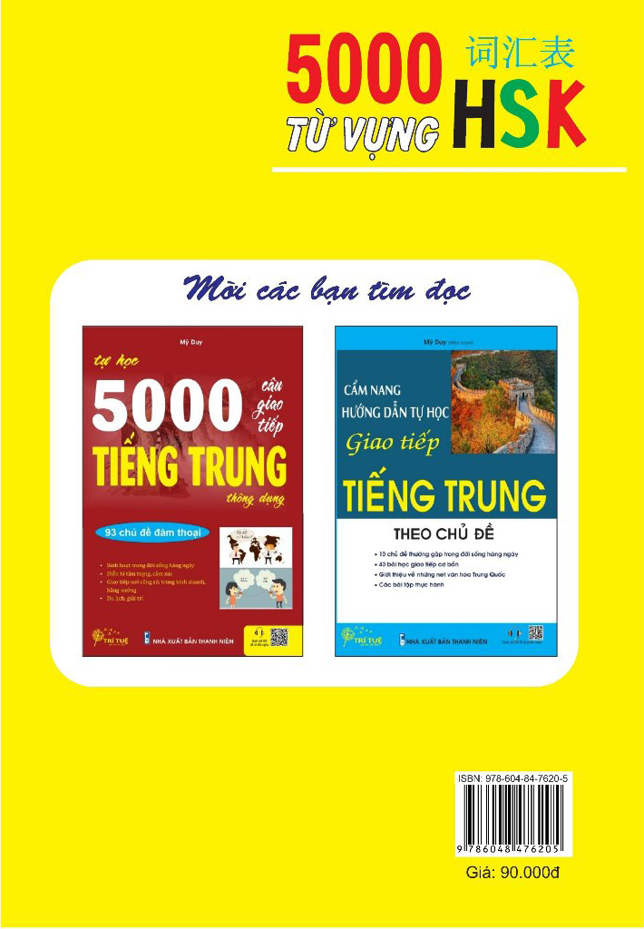 5000 từ vựng hsk (cấp độ 1-6)