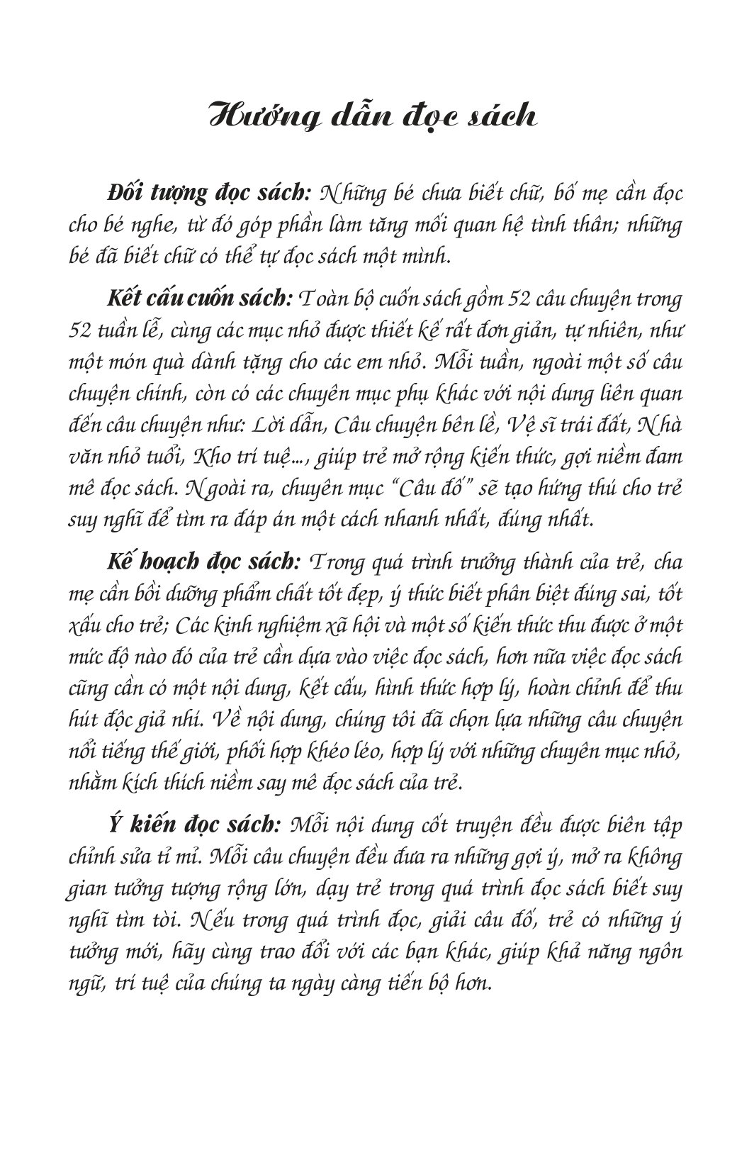 52 câu chuyện hay phát triển trí tuệ (tái bản 2019)