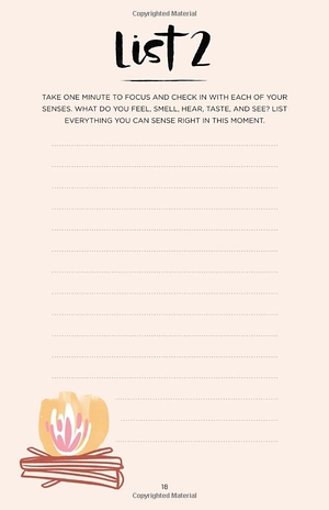 52 lists for calm: journaling inspiration for soothing anxiety and creating a peaceful life