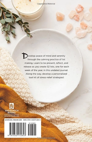 52 lists for calm: journaling inspiration for soothing anxiety and creating a peaceful life