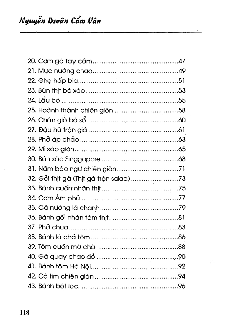 52 món ăn ngày chủ nhật