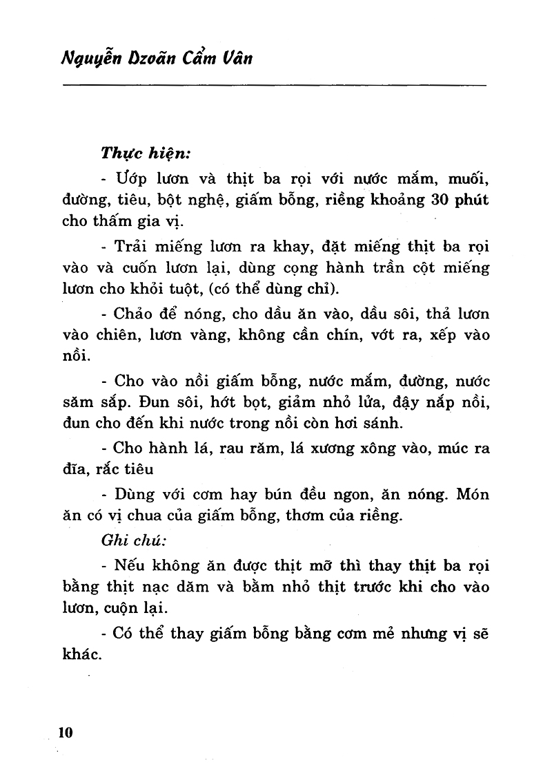 52 món ăn ngày chủ nhật