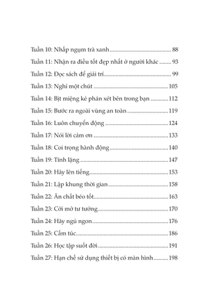 52 thay đổi nhỏ cho tâm trí lớn