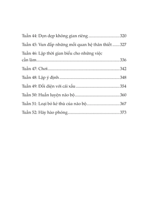 52 thay đổi nhỏ cho tâm trí lớn