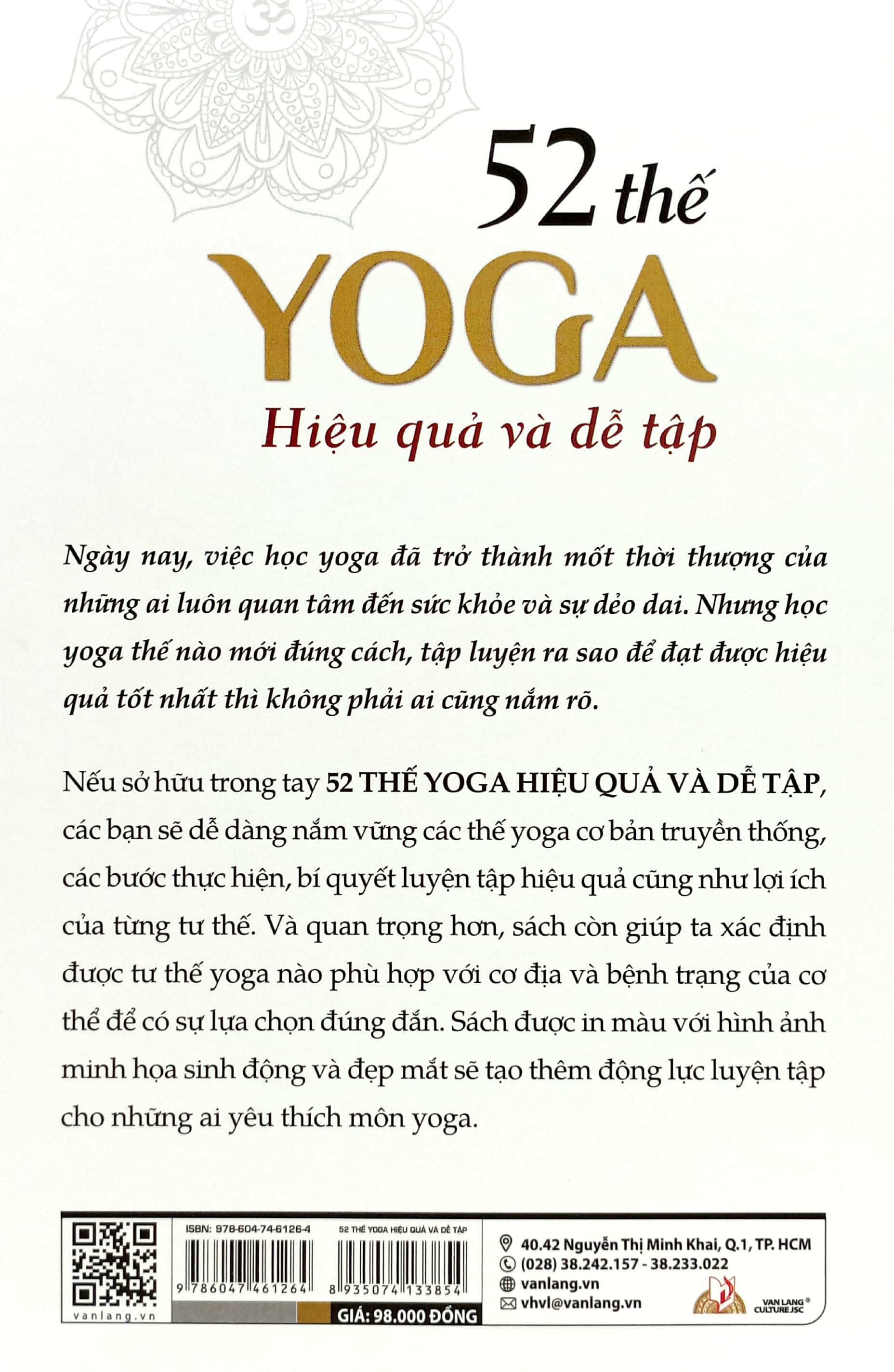 52 thế yoga hiệu quả và dễ tập (tái bản 2024)