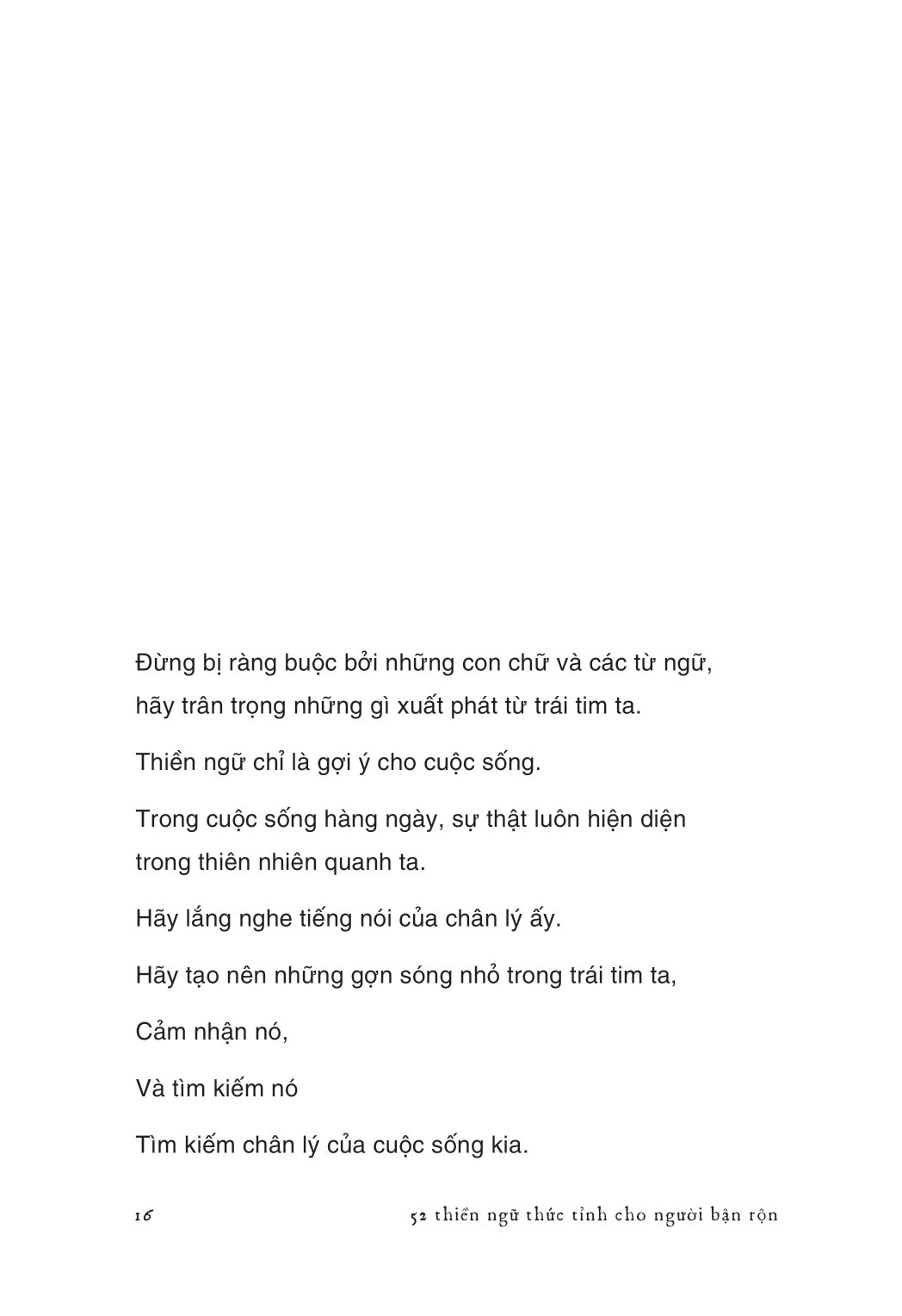 52 thiền ngữ thức tỉnh cho người bận rộn