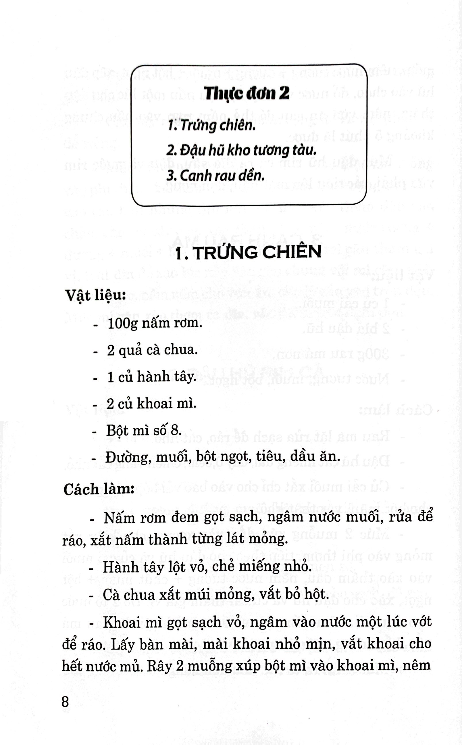 52 thực đơn nấu ăn chay trong gia đình