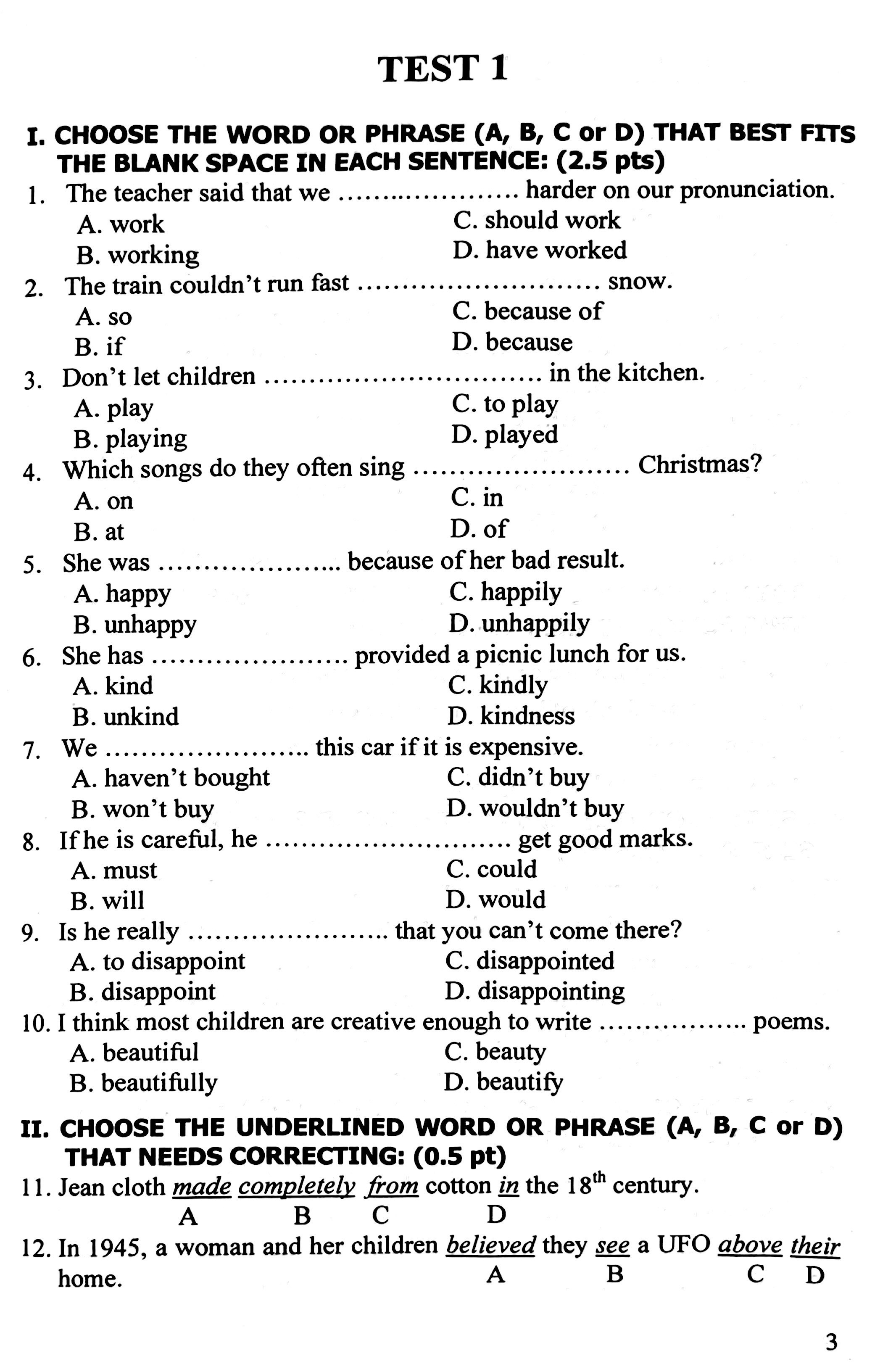 54 De Trac Nghiem Tieng Anh Cho Hoc Sinh Lop 9 Thi Vao Lop 10