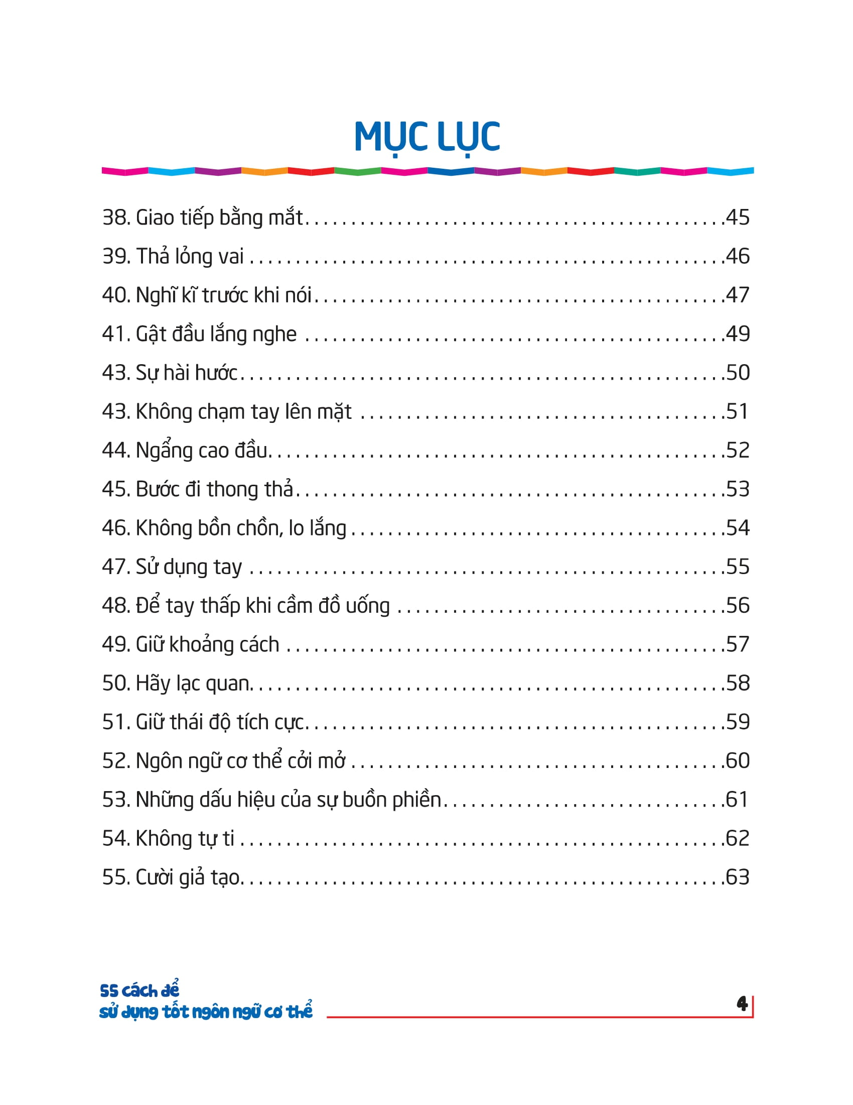 55 cách để sử dụng tốt ngôn ngữ cơ thể