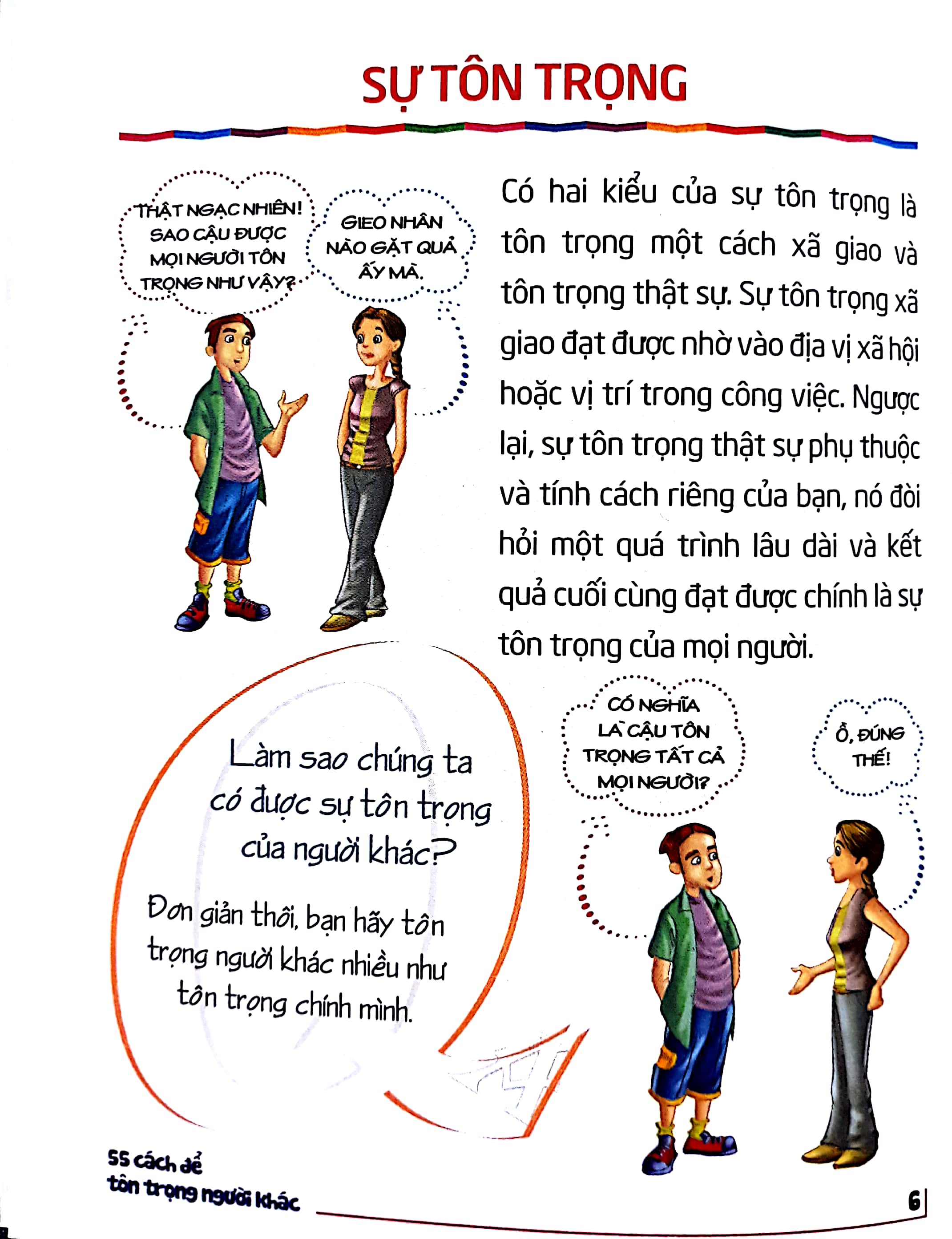 55 cách để tôn trọng người khác