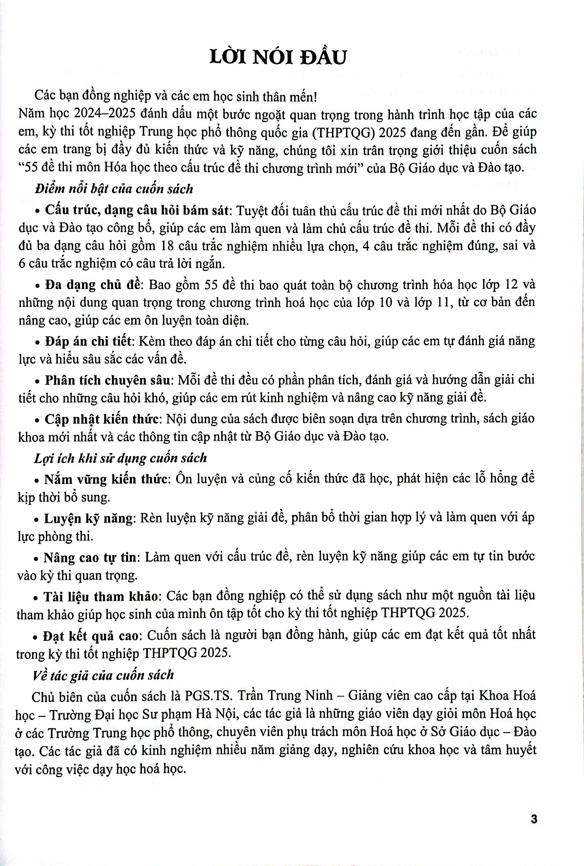 55 De Thi Mon Hoa Hoc (Theo Cau Truc De Thi Chuong Trinh Moi)