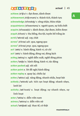 5500 từ vựng tiếng anh thông dụng nhất (bản màu) - tái bản