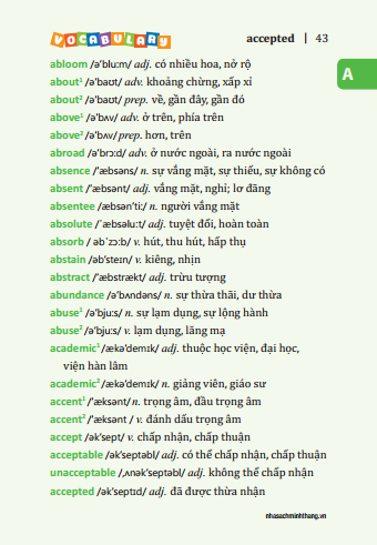 5500 Tu Vung Tieng Anh Thong Dung Nhat - Ban Mau (Tai Ban 2025)