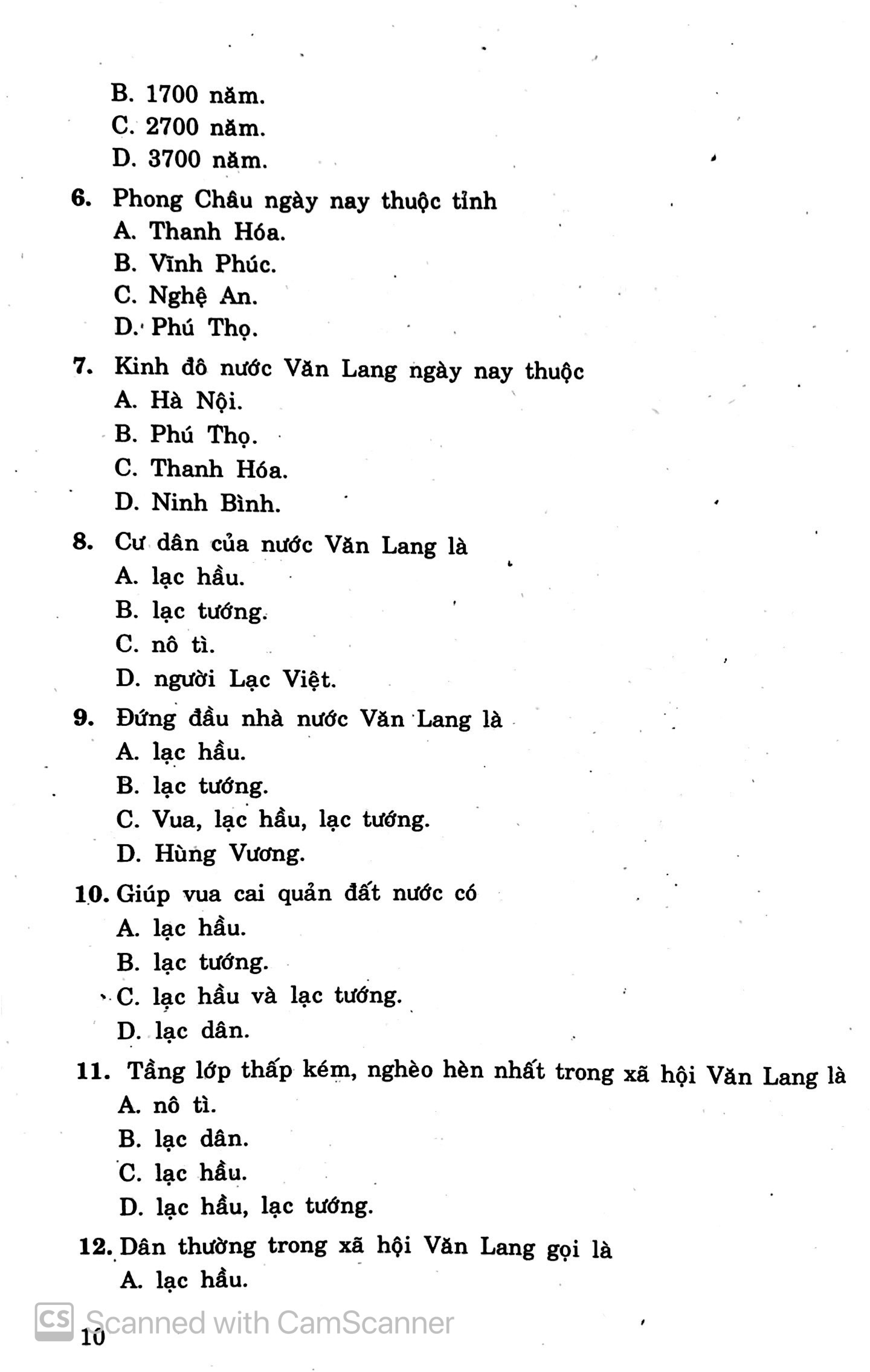 599 câu hỏi trắc nghiệm lịch sử - địa lí 4