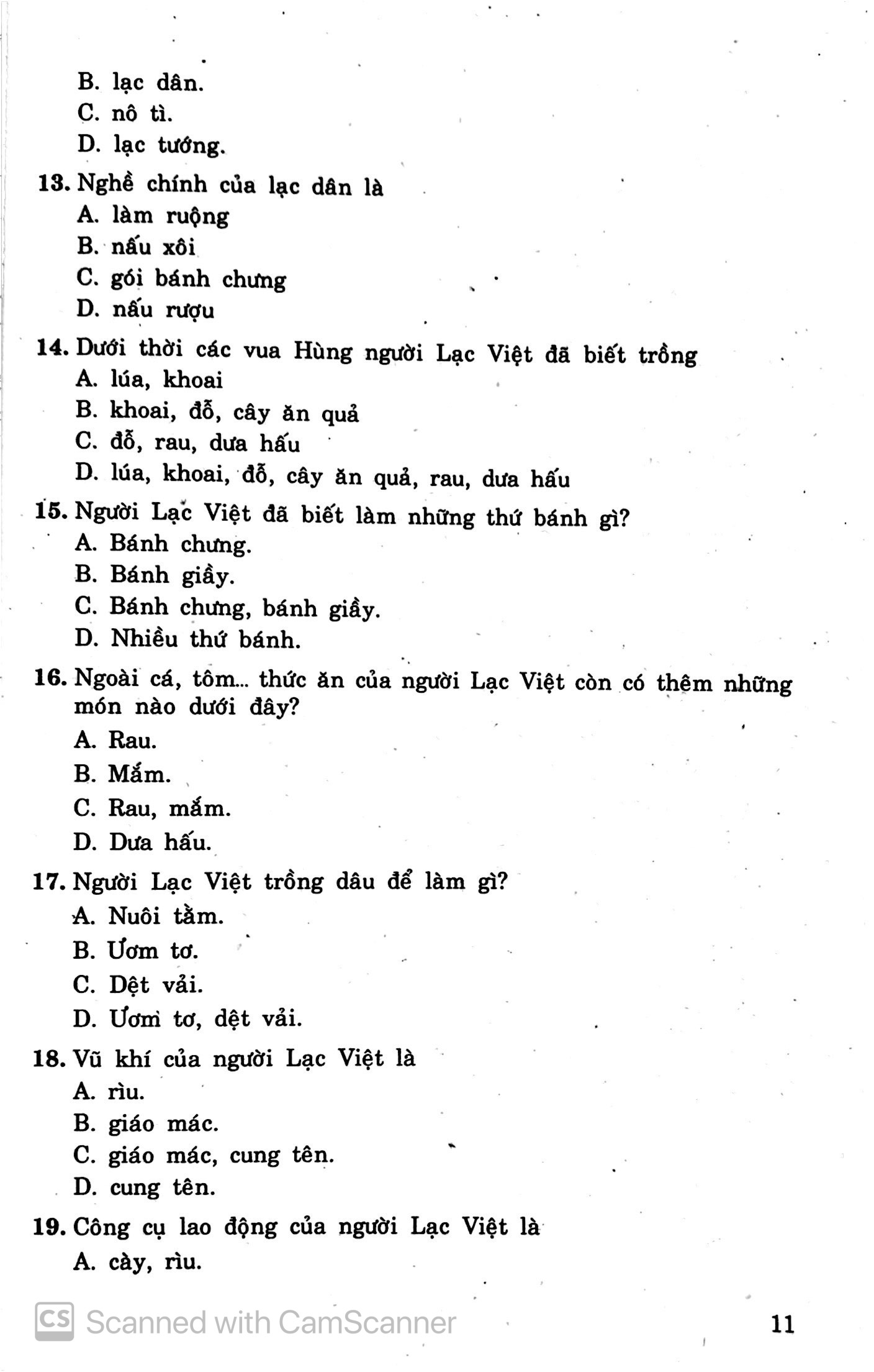 599 câu hỏi trắc nghiệm lịch sử - địa lí 4