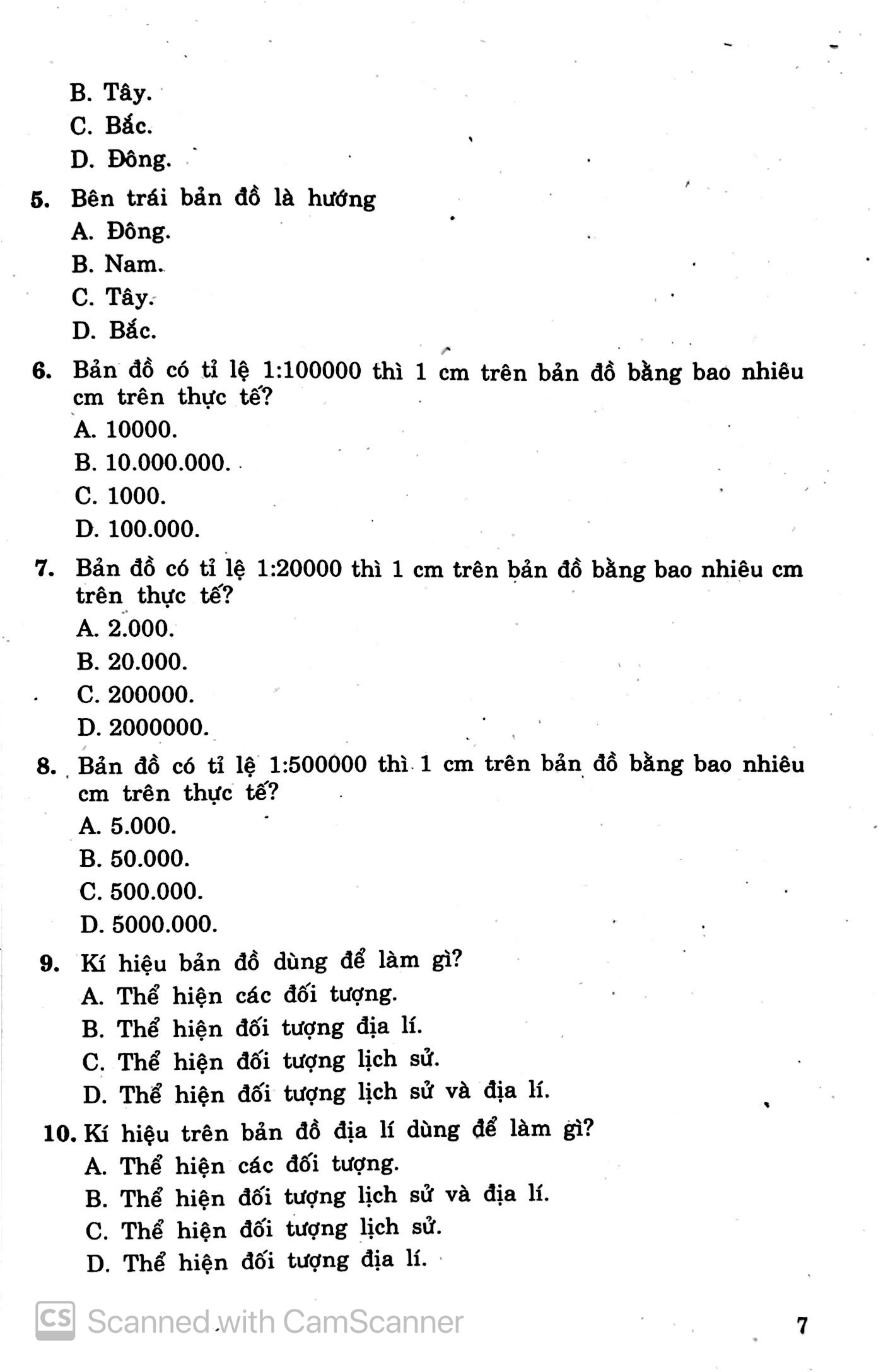 599 câu hỏi trắc nghiệm lịch sử - địa lí 4