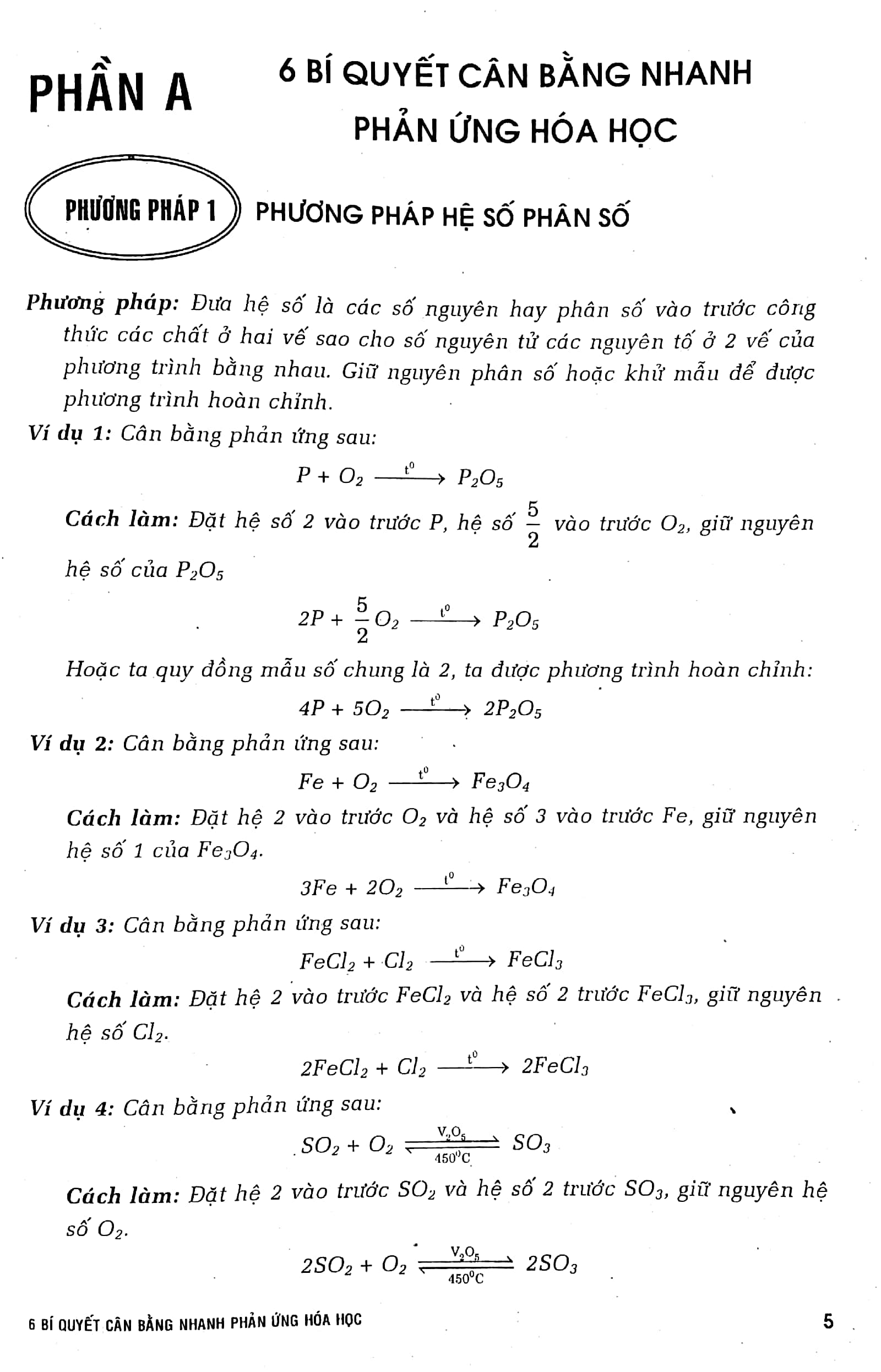6 bí quyết cân bằng nhanh phản ứng hóa học cấp 2-3