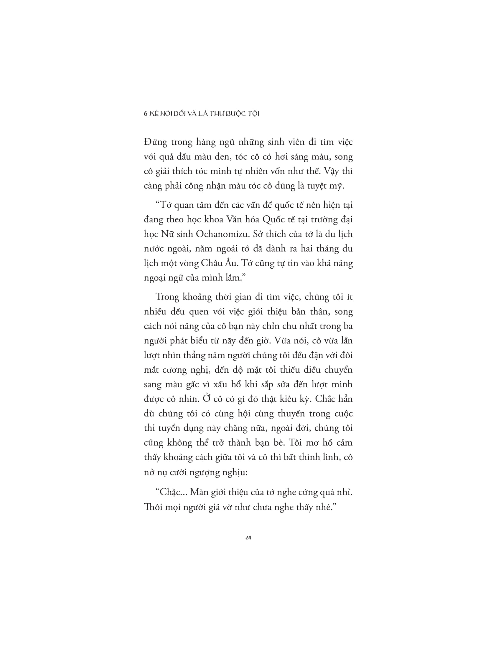 6 kẻ nói dối và lá thư buộc tội