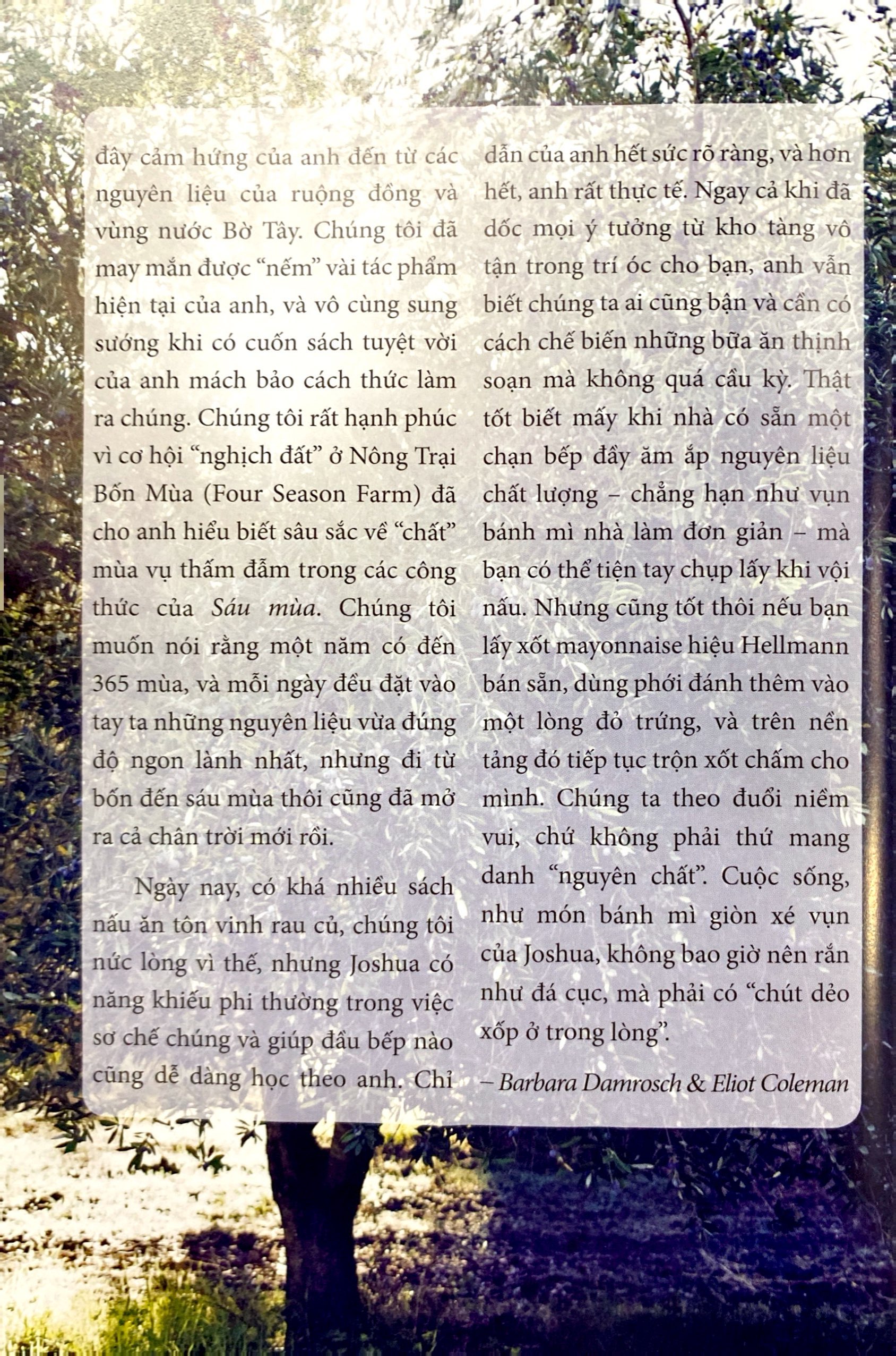 6 mùa - six seasons james beard foundation award winner