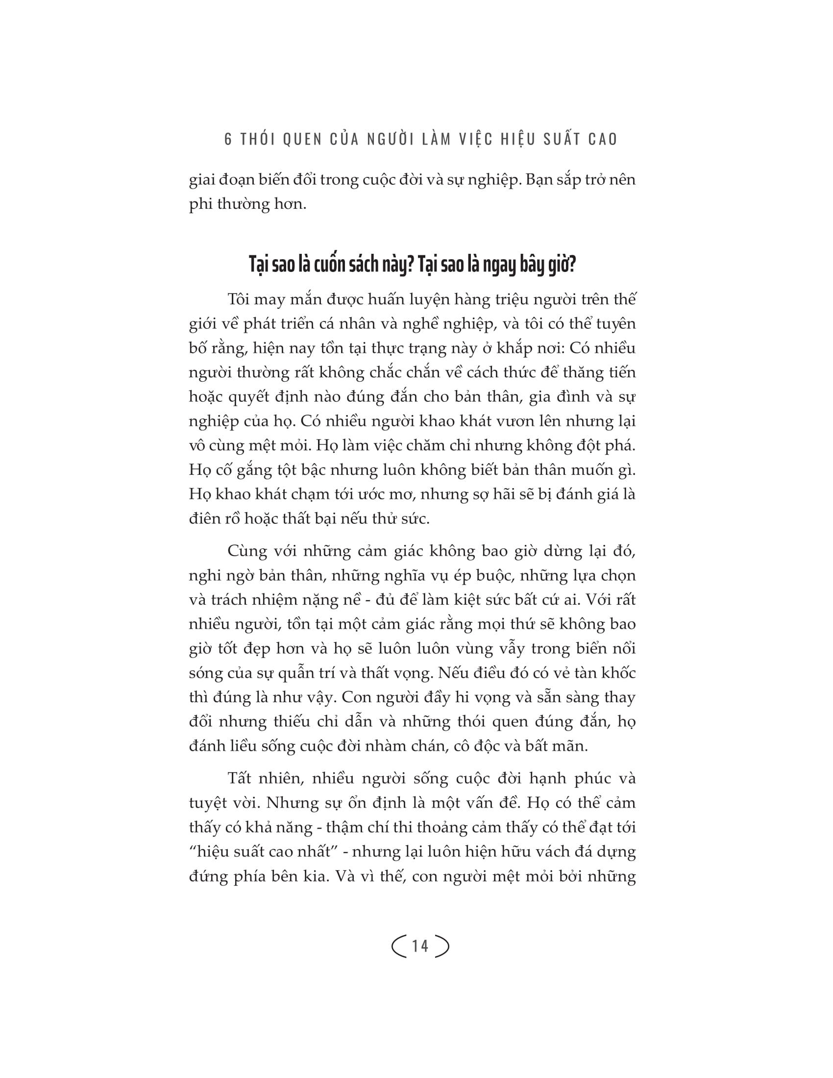 6 thói quen của người làm việc hiệu suất cao