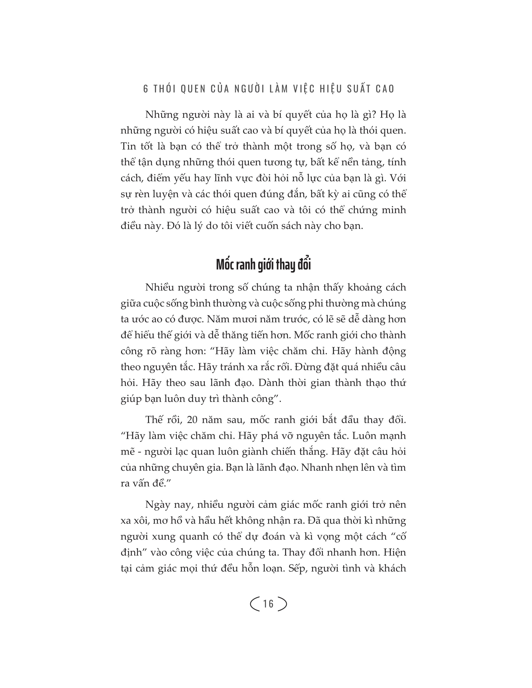 6 thói quen của người làm việc hiệu suất cao