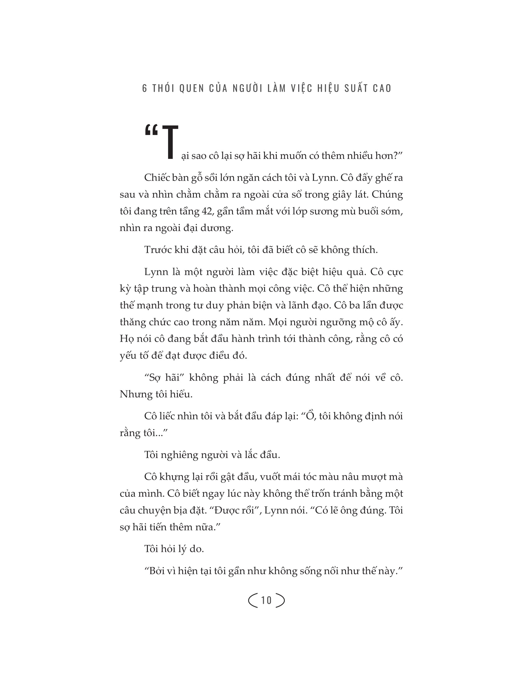 6 thói quen của người làm việc hiệu suất cao