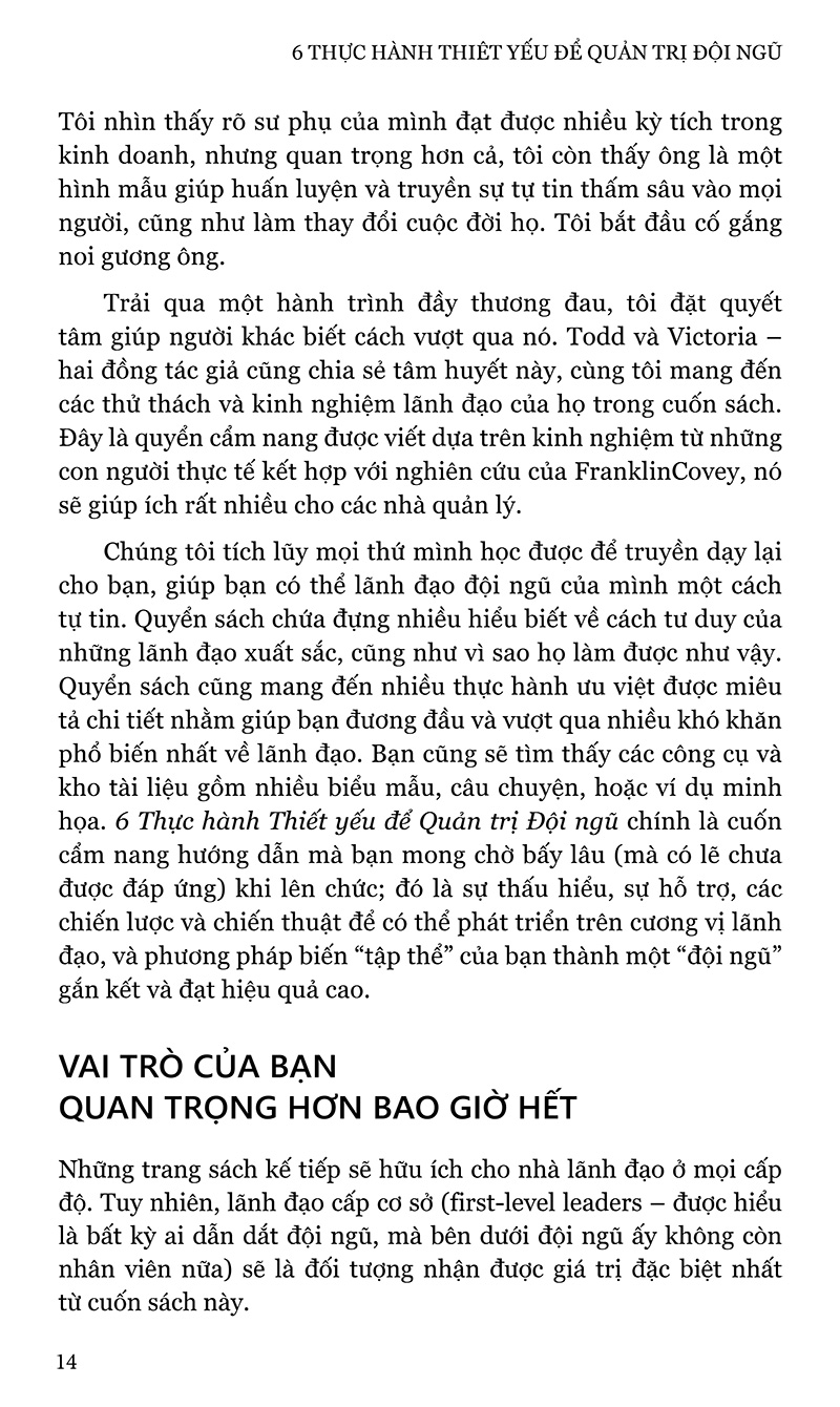 6 Thuc Hanh Thiet Yeu De Quan Tri Doi Ngu - Everyone Deserves A Great Manager: The 6 Critical Practices For Leading A Team