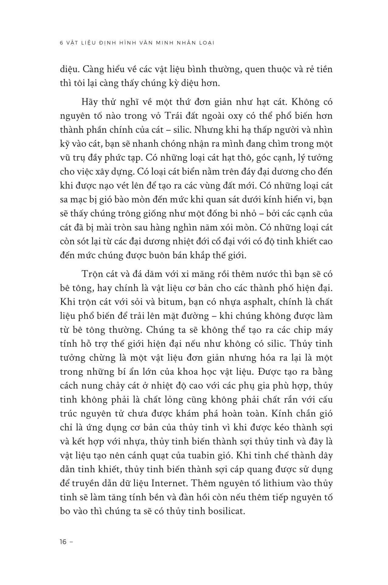 6 Vat Lieu Dinh Hinh Van Minh Nhan Loai - Lich Su Cua Cat, Muoi, Sat, Dong, Dau Mo Va Lithium