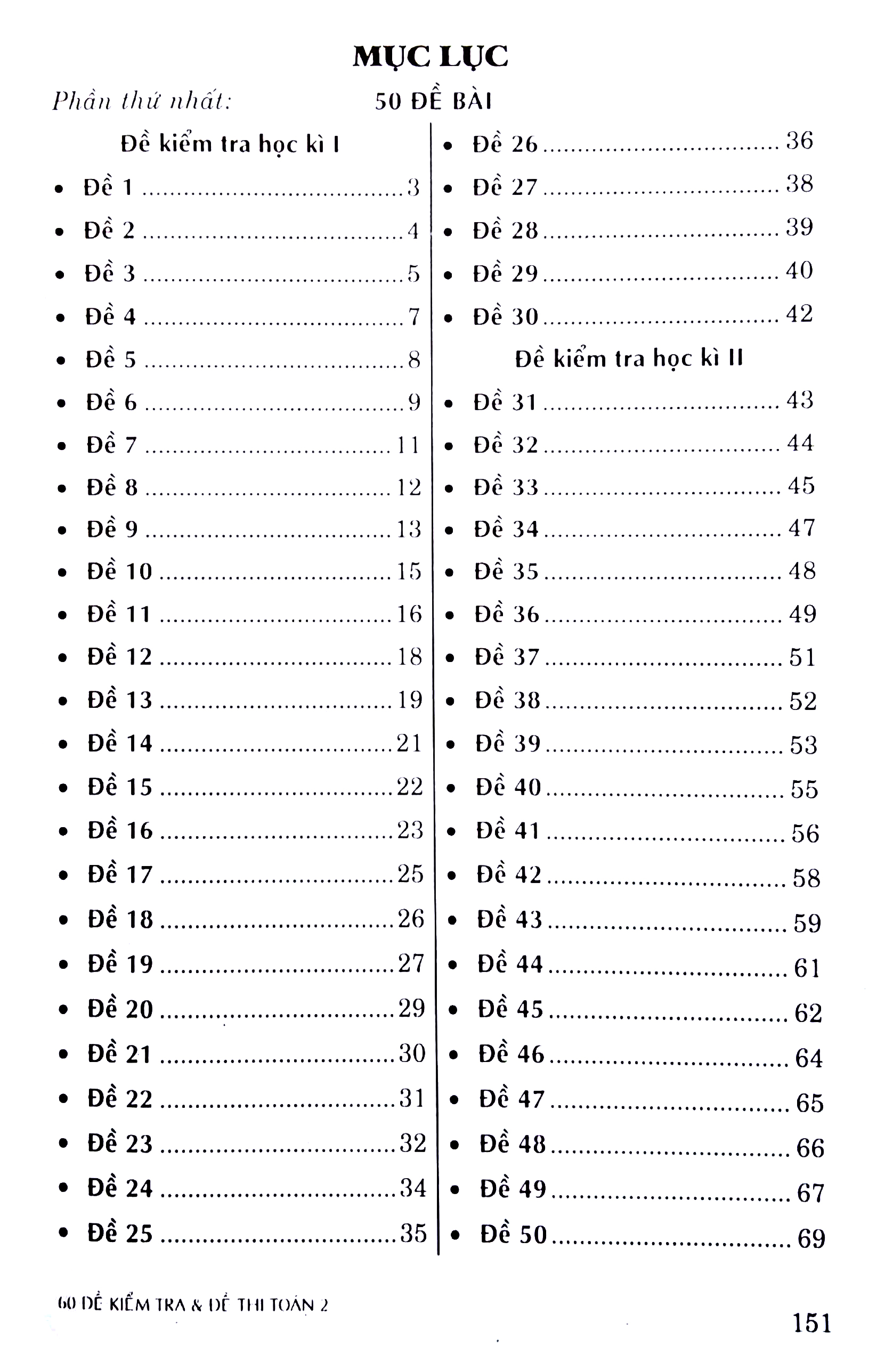 60 đề kiểm tra & đề thi toán 2