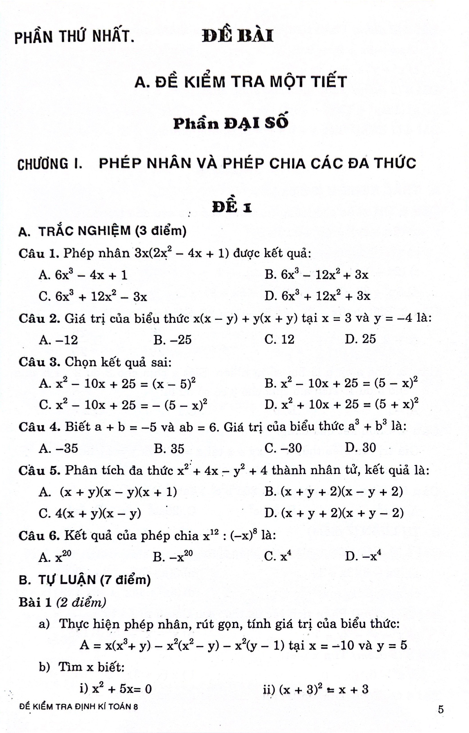 60 đề kiểm tra toán 8 (theo chương trình gdpt mới)